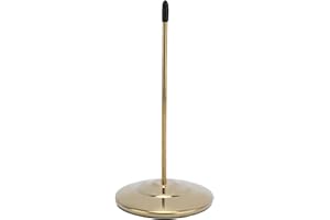 LIZEALUCKY Paper Receipt Holder Spike Stainless Steel Check Spindle Desk Straight Rod Bill Fork Memo Holder Spike Stick Holder for Restaurant Office Kitchen(Gold)