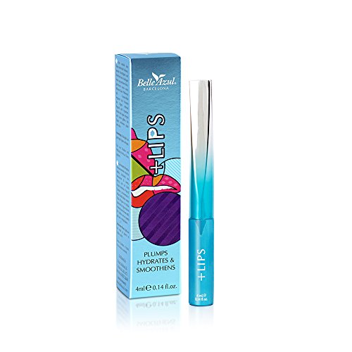 Belle Azul + Lips edición limitada - Para unos labios más carnosos, hidratados y con más volumen. Con aceite de argán y células madre de argán. 4 ml.