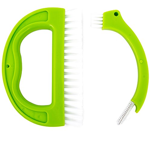 Meer 2 en 1 Cepillo de Limpieza de lechada con cerdas de Nylon para Piso, Pared, Brecha de baldosas de cerámica, Fregadero y el Resto de la casa