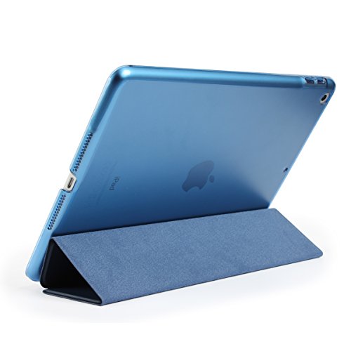 Batianda iPad 9.7 2017 Smart Case Hülle Schutzhülle Tasche mit Leichte Ständer und Auto Schlaf / Wach Funktion für 9,7 Zoll iPad 2017,Navy Blau - 4