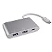 Produktbild kwmobile Aluminium USB-Hub 3.1 Typ-C - USB 3.0 Port mit SD Micro SD TF Card Reader Type C Ladeanschluss - USB-C SD Reader Hub - Adapter mit PD