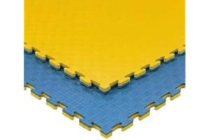 JOWY Estructura Packs Tatami Puzzle para Gimnasio Artes Marciales Judo | Suelo Tatami Profesional 1mx1mx25mm Acabado 5 Líneas