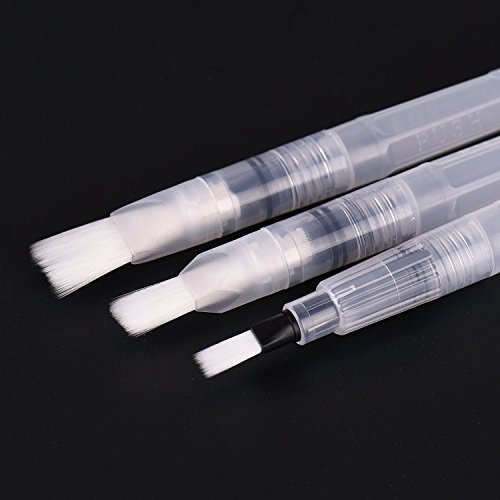 Wasser Pinsel Pen 6 Stück sortiert Pinsel Tipps Watercolor Art Paint Pinsel Set, mit 36 Wasserfarben Paint Box, Fundamentals Watercolor Pfanne Set, perfekte Geschenk Größe 1 - 4