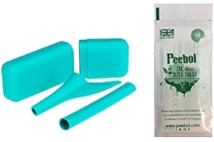 SHEWEE SHE PEE Extreme + Peebol – The Original Female Urination Device Since 1999! Wee Easily, Standing Up Without Removing Clothing. W/Extension Pipe, Case & Peebol Portable Urinal