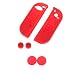 Segolike Dustproof Rubber Case w/ Buttons + Thumbstick Joystick Grips Silicone Caps for Nintendo Switch Console Red RS.295.00