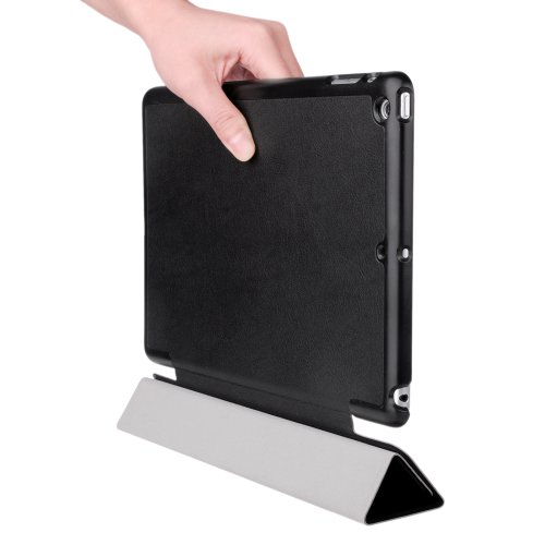 EasyAcc® Ultra Slim Apple iPad Air hülle Case Smart cover mit Standfunktion / Sleep / Wake up für iPad Air / iPad 5 Tasche – Schwarz - 3