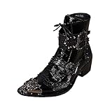 braune leder stiefeletten [SCHUH SOLE MATERIAL]: Gummisohle