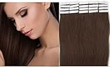PU Tape Skin Remy 100% Human Hair Extensions, 20pcs/set16 inches color 4-dark brown/medium dark brown chocolate brown?full head advise 3-5 sets?