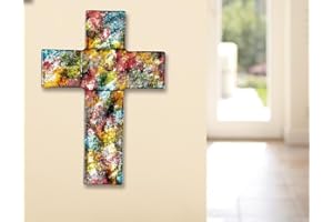 GILDE Glasart Wandkreuz H26cm