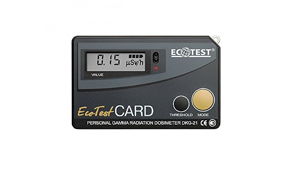 Ecotest Card (Personal Gamma Radiation Dosimeter Dkg-21) Made By Ecotest (4820010101131)