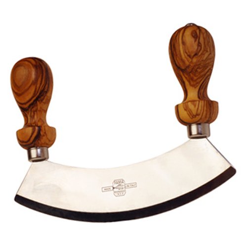 WIEGEMESSER AUS OLIVENHOLZ 20 cm von Maestro Leonardo - Handarbeit aus Italien