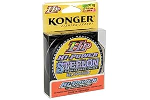 Konger Ligne de pêche HP HI-Power Fluorocarbone (revêtement fluorocarbone) 150 m Bobine de 0,14 mm à 0,30 mm