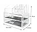 Feibrand Cosmetic Jewellery Rack Makeup Organiser Clear 2 Drawers