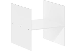 Furinno CUBICLE Inserto Per Cubo, Organizzatore A Ripiano A H, Compatibile Con Cubi Furinno Extra Spessi, Per Organizzazione E Contenimento, Bianco (Non Adatto Alle Scaffalature IKEA Kallax)