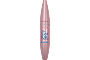 Maybelline Mask, Lash Sensational Waterproof Mascara, Volumizing and Thickening Mascara, Maybelline New York, Lengthening Flake Free Formula, Colour: Black
