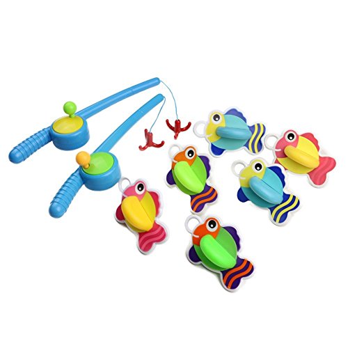Bad Angeln Spielzeug mit Schwimmenden Fisch Badespaß Zeit Großes Geschenk für Bad lustig - 6