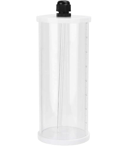 Acryl Flüssigkeitsaufbewahrungseimer 1,5 L – Mit Dosierpumpe, Füllstandsanzeige & Nachfüllsystem, Transparent, Für Küche & Werkstatt
