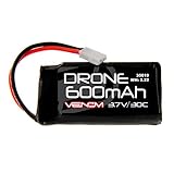 30C (18A) Venom 30C 1S 600mAh 3.7V LiPO Drone Battery with Micro Losi Plug