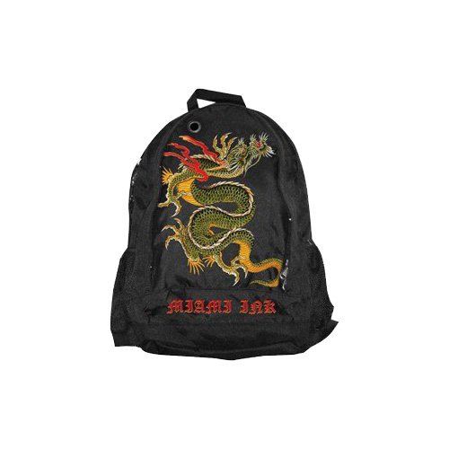 Preisvergleich Produktbild Miami Ink,Dragon Nylon Embroidered, Rucksack