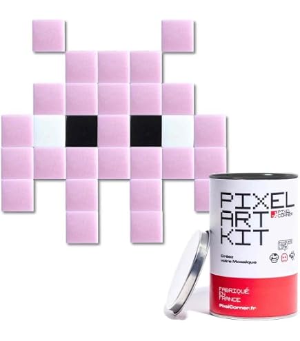 Pixel Corner - Little Alien(s) Rouge - Pixel Art Kit Pixel Corner - Little Alien(s) Rouge - Pixel Art Kit