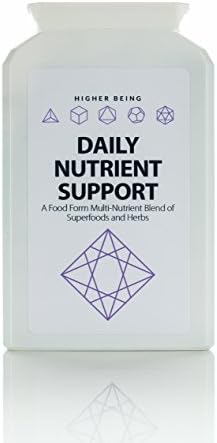 Multivitamin Superfoods Capsules | Contains 12 Organic Superfoods including Spirulina, Barley Grass, Wheatgrass, Turmeric and Chlorella | Easily Increase Your Daily Superfoods Intake | Vegan Superfood | 550mg | 100 Capsules | UK Manufactured to GMP Standards for Higher Being