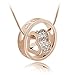 Habors 18K Gold Plated Austrian Crystal Fortune Hearts Pendant for Girls RS.299.00