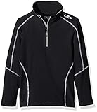 ski funktionsshirt kinder Optimale Bewegungsfreiheit CMP Jungen Funktionsrolli Funktionsshirt, Nero/Bianco, 164