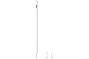 HJCE Stylet pour Apple iPad A16 (11th) Stylus pour Apple Pencil USB C, Précision précise au Pixel, Compatible avec iPad 11(A16)/10/9/8/7/6, Pro 12,9/11/13", Air 3/4/5, Mini 5/6/A17