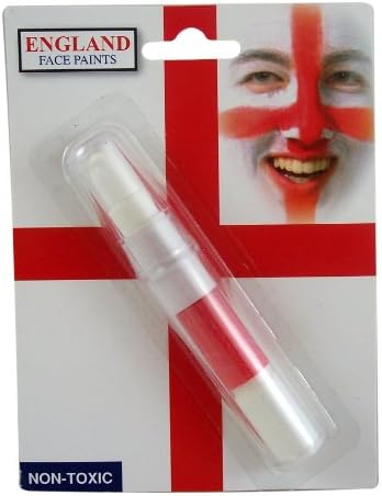 England Red &amp; White Face Paints - Non-Toxic