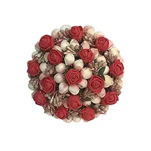 GadinFashion? New Artificial Juda Hair Accessories For Women and Girls with Flower Work Juda For Festives Designer Bridal Wedding Party Pack-01, Color_Multi