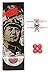 Price comparison product image Skull Fingerboards Mao Complete 34mm Professional Wooden Fingerboard Mini Skateboard 5 PLY with CNC Bearing Wheels