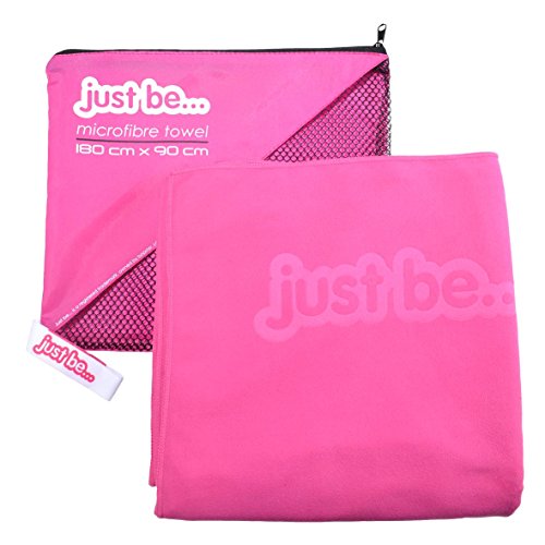 just be...® Toalla compacta de microfibras Rosa Extra Grande 180 x 90cm