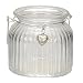 Produktbild Annastore 6 Stück Windlichter aus Glas mit Herz und Henkel H 10,5 für Teelichter