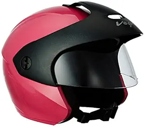 Vega BUD-OF-P Half Face Helmet (Pink, XS)