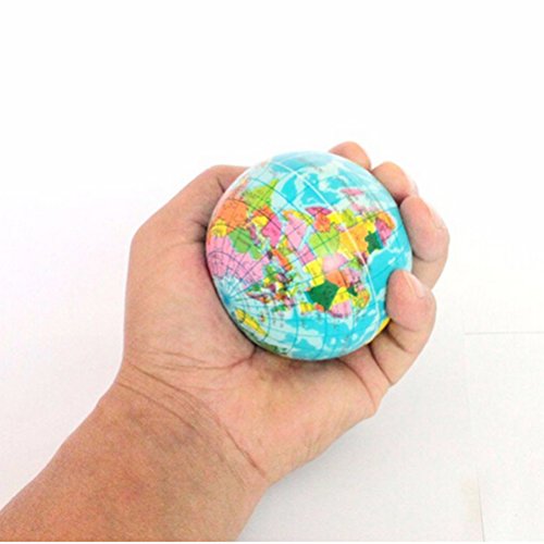 Pizies Squishy Toys, Cute Slow Rising Squishies, Stress Relief Super Soft Mini Globe World Ball Map, 6.3CM, Blue Pizies Squishy Toys, Cute Slow Rising Squishies, Stress Relief Super Soft Mini Globe World Ball Map, 6.3CM, Blue