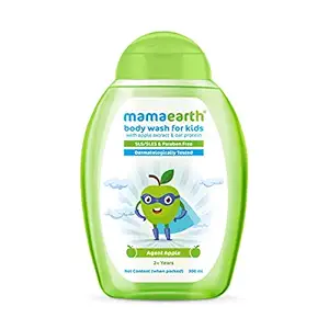 Mamaearth Agent Apple Body Wash for Kids with Apple & Oat Protein ? 300 ml