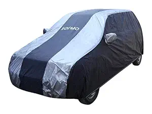 Amazon Brand - Solimo UV Protection & Dustproof Car Cover for Maruti Alto K10 (Dark Blue & Silver)