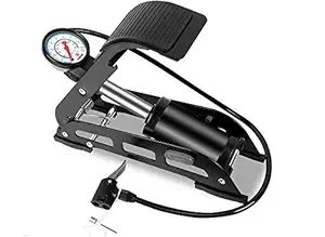 AZOD Single Barrel Foot Pump Portable Bike Air Pump Double Cylinder Accurate Floor Pump Tire Pump for Bike Car/Motorcycle with Pressure Gauge