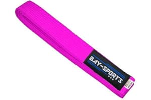 BAY SPORTS Bay Budogürtel, PINK ROSA Belt, Kampfsportgürtel, Kinder, Kids, Junior, Senior, Erwachsene