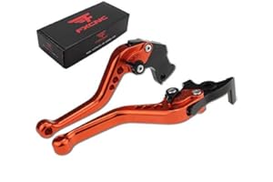 FXCNC Motorcycle Adjustable Brake Clutch Levers Compatible with Royal Enfield Continental GT 650, Continental GT 535, 650 Interceptor, Royal Enfield C5 and B5, 2017 on Euro