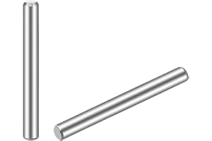 TOP-VIGOR 30Pcs 3mm x 30mm Dowel Pins Shelf Support Pegs, 304 Stainless Steel Cylindrical Shelf Support Pin Fasten Elements Silver Tone