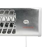 ECD Germany Wickeltisch Heizstrahler 1200 W 3 Stufen 2 Quarzstangen Wärmestrahler Blockstrahler Zugschalter Quarzstrahler Wandmontage - 7