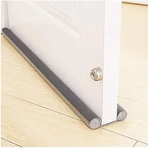 VOLO Sound-Proof Reduce Noise Energy Saving Vinyl Weather Stripping Under Door Twin Draft Stopper (36 Inch, Grey)