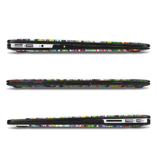 Fintie MacBook Air 13 H  lle Case - Ultrad  nne Hochwertige Kunstleder Coated Hard Shell Schutzh  lle Tasche f  r Apple MacBook Air 13 3   A1466   A13