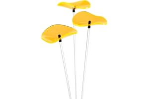 Cazador-del-sol ® - L'original | Lucille | Lot de 3 | Bouquet de soleil incurvé jaune | Diamètre 8 cm | Hauteur 40 cm
