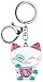 Produktbild Porte clé chat porte bonheur Mani the Lucky Cat charms blanc collier vert
