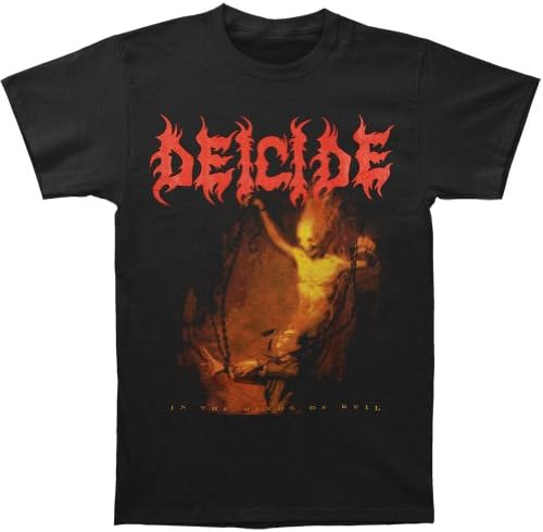 Yustery Deicide Men's In The Minds Of Evil T-shirt Black, 0Black, X-Large