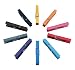 Produktbild LeTOMA – 10 bunte Magnetklammern aus Holz 7cm mit eingelassenem Neodym Magneten · Magnetclips ideal für Kühlschrank, Memoboard, Pinnwand, Tafel, Whiteboard · Kühlschrankmagnete