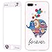 Price comparison product image iPhone 7 Plus Case and Screen Protector, iPhone 8 Plus Case Animal, Wafly Silicone Shockproof Full Protective Back Cover Case+9H Tempered Glass Film for Apple iPhone 7 Plus/8 Plus 5.5"-Elephant White
