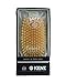 Kent Finest Men's Range Military Style Rectangular Satin and Beech Wood  Natural Bristle Brush White